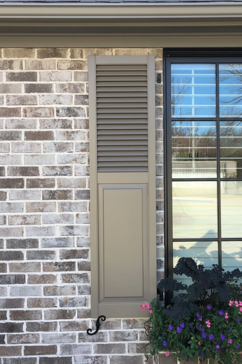Louvered with Panel Shutters