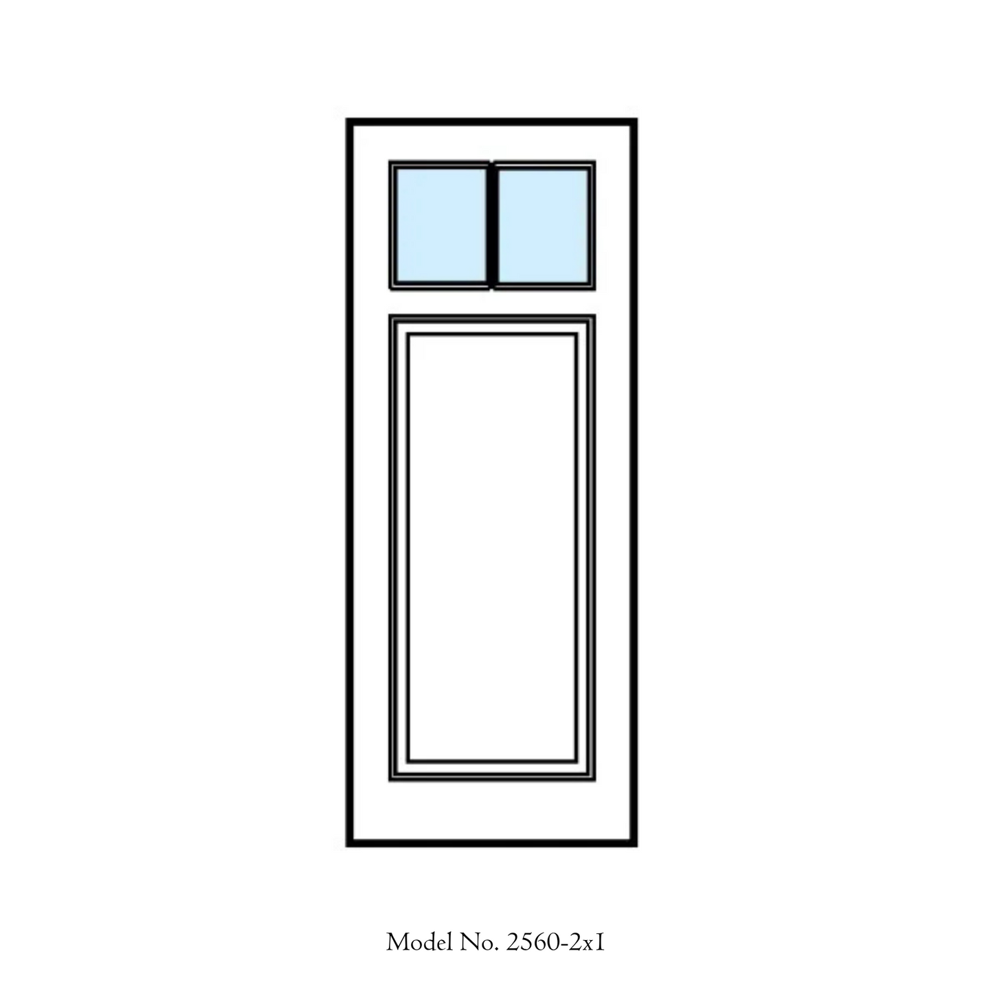 Model 2560 Custom Mahogany Door