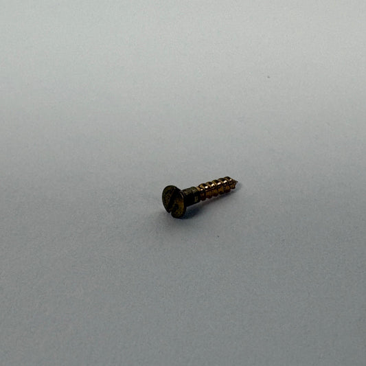 #1 Oval Head, Slotted, Solid Brass Wood Screw