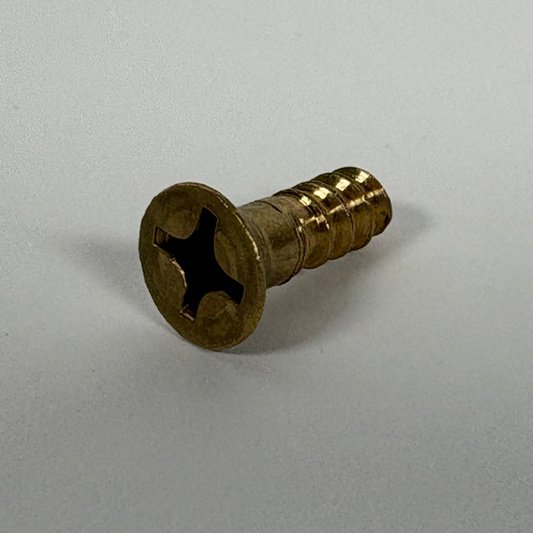 #12 Flat Head, Phillips, Solid Brass Wood Screw