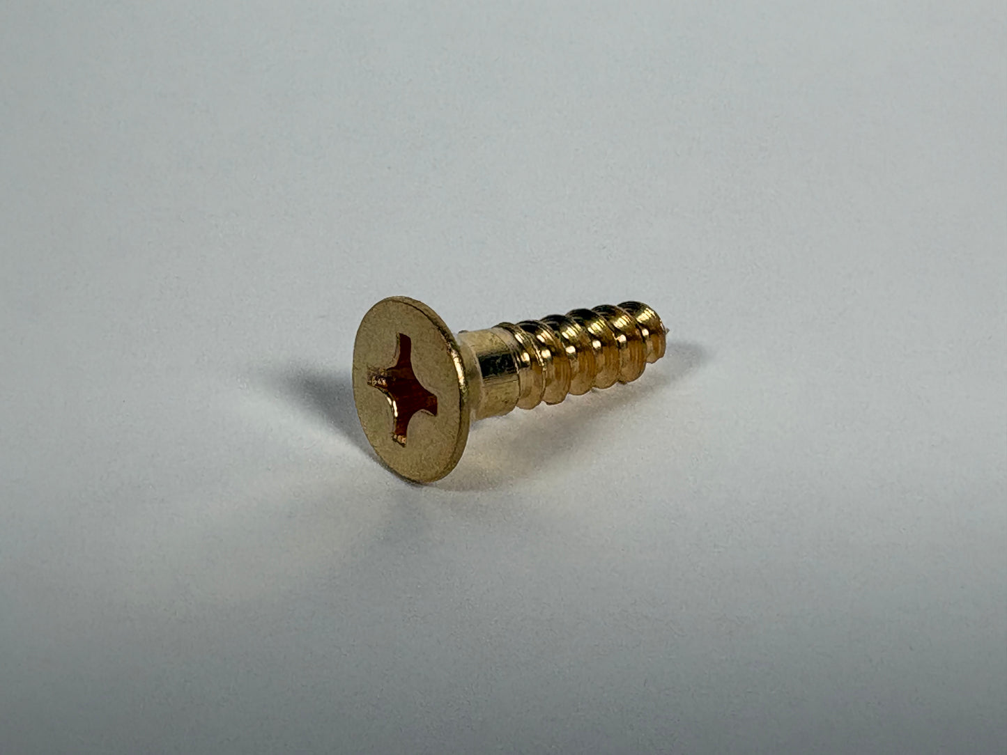 #14 Flat Head, Phillips, Solid Brass Wood Screw