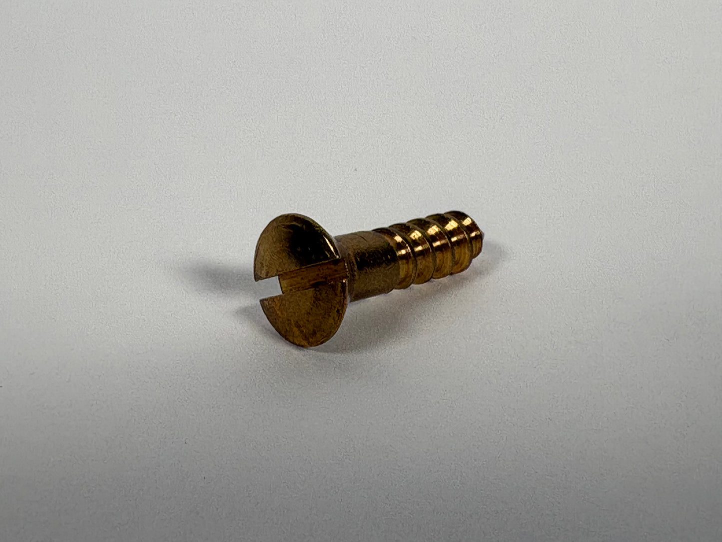 #14 Oval Head, Slotted, Solid Brass Wood Screw
