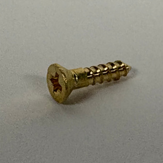 #2 Flat Head, Phillips, Solid Brass Wood Screw