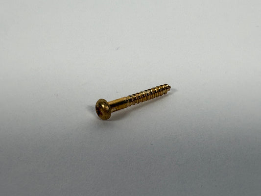 #3 Round Head, Phillips, Solid Brass Wood Screw