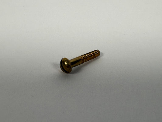 #4 Round Head, Slotted, Solid Brass Wood Screw