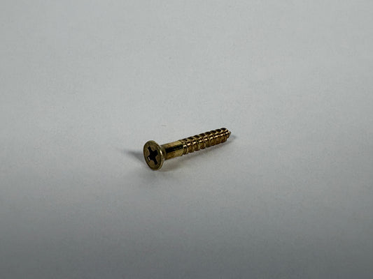 #4 Flat Head, Phillips, Solid Brass Wood Screw
