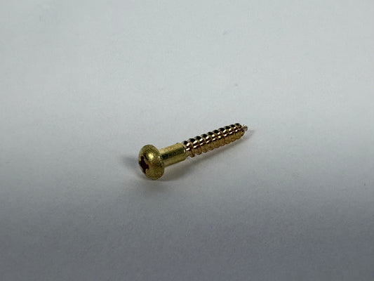#4 Round Head, Phillips, Solid Brass Wood Screw