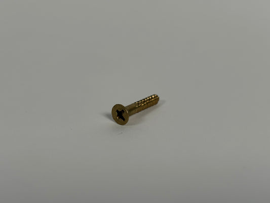 #5 Flat Head, Phillips, Solid Brass Wood Screw