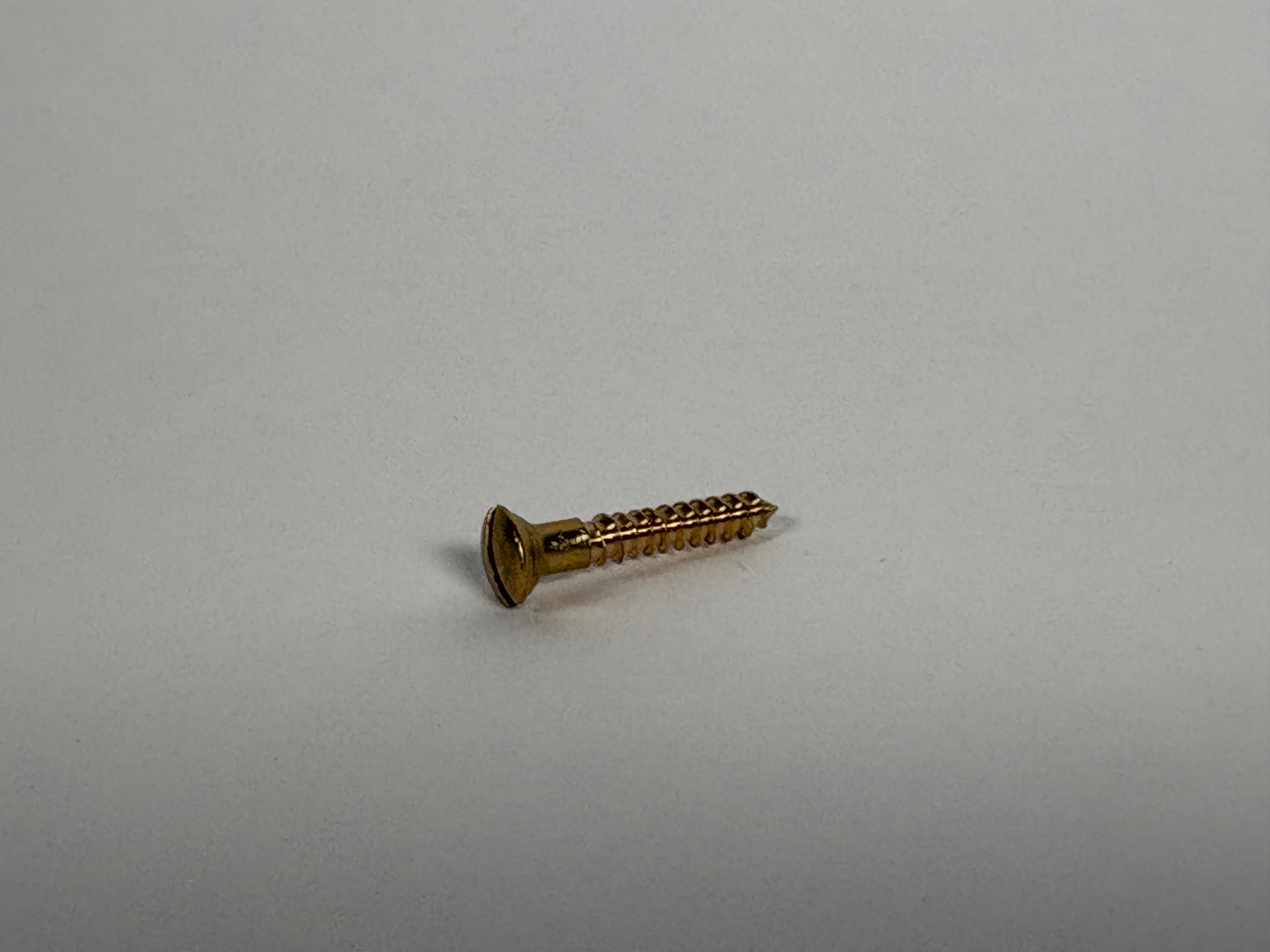 #5 Oval Head, Slotted, Solid Brass Wood Screw