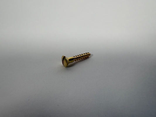 #6 Oval Head, Slotted, Solid Brass Wood Screw