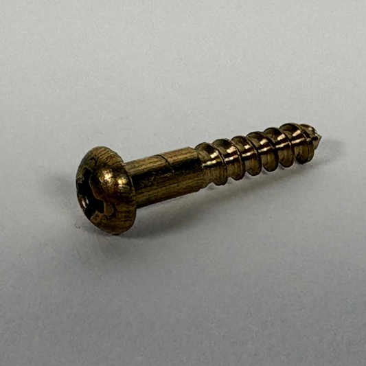#6 Round Head, Phillips, Solid Brass Wood Screw