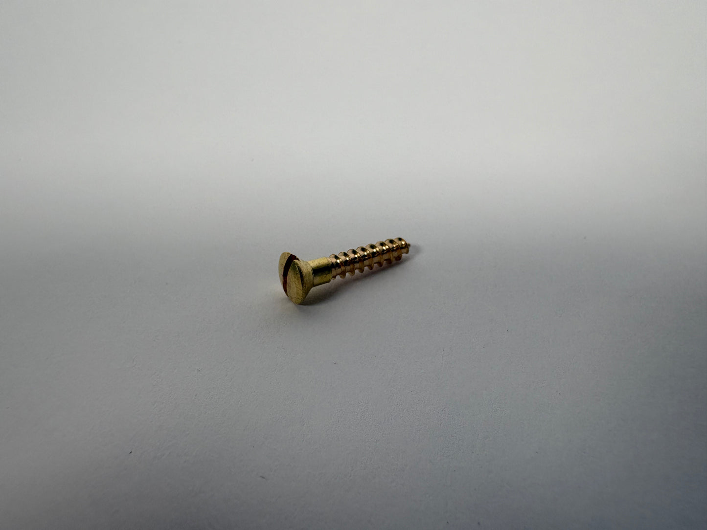 #6 Oval Head, Slotted, Solid Brass Wood Screw