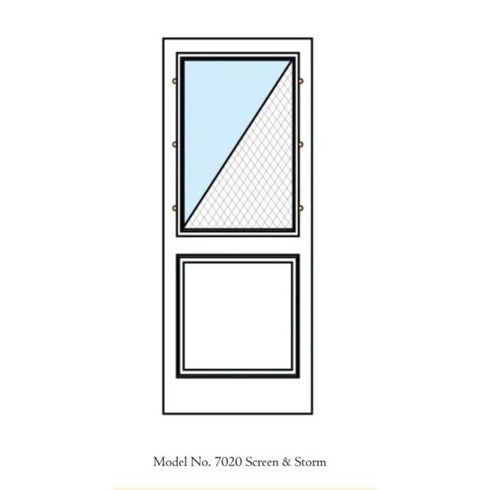 7020 Half-View Screen & Storm Door