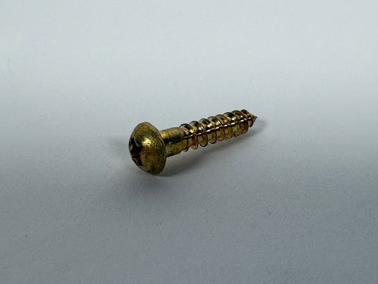 #7 Round Head, Phillips, Solid Brass Wood Screw