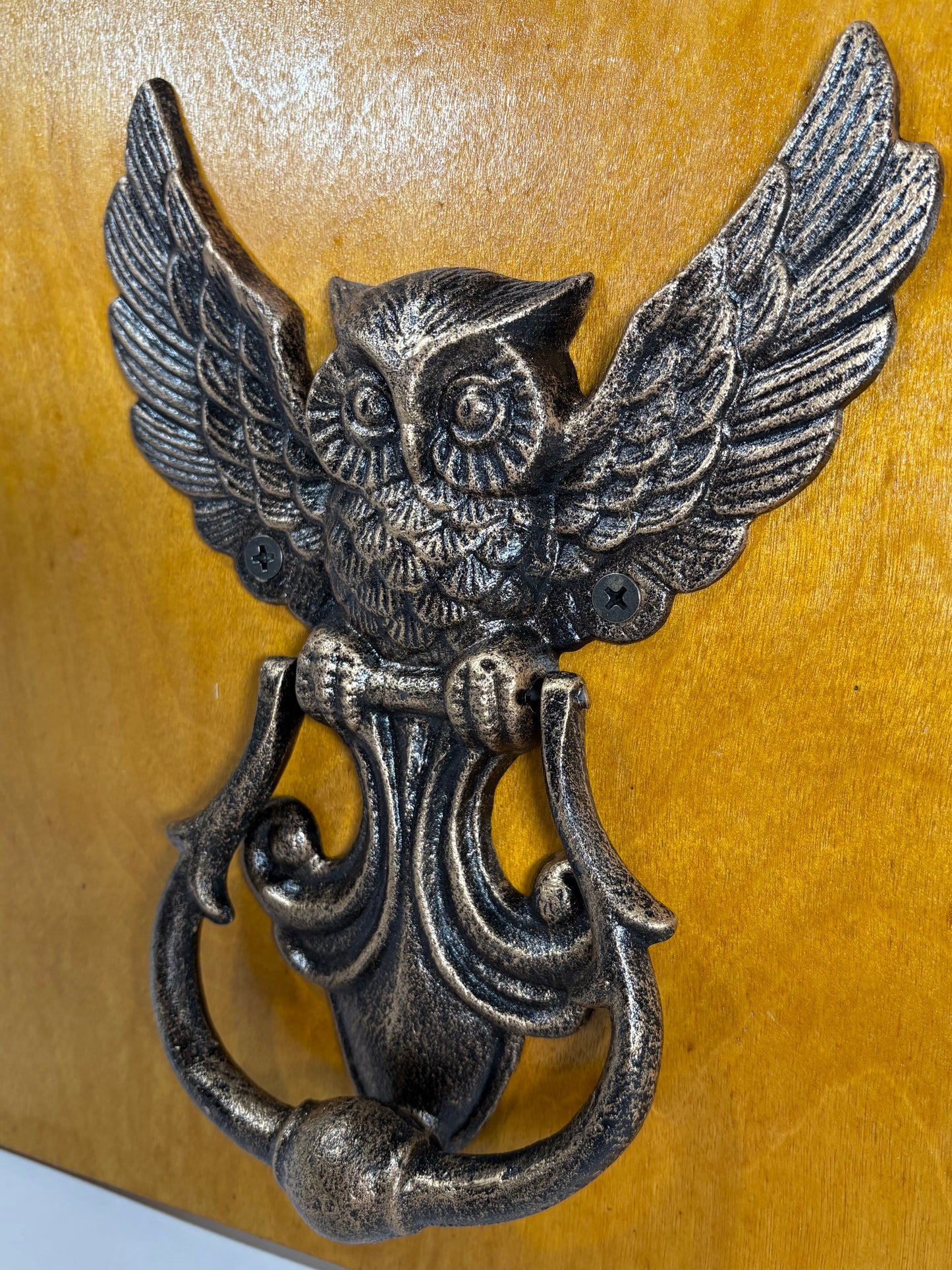Iron Owl Door Knocker