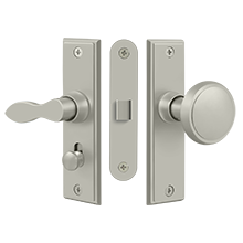 Screen Door Mortise Lockset with Rectangular Plates