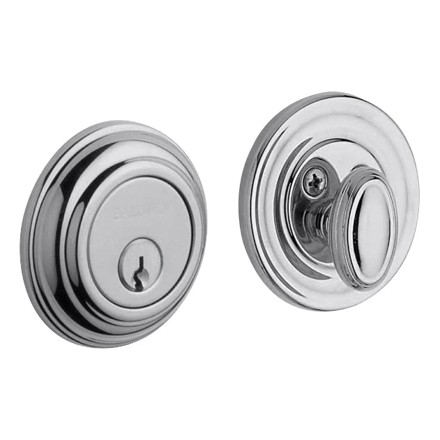 Solid Brass Deadbolt — Key Outside, Thumb Turn Inside