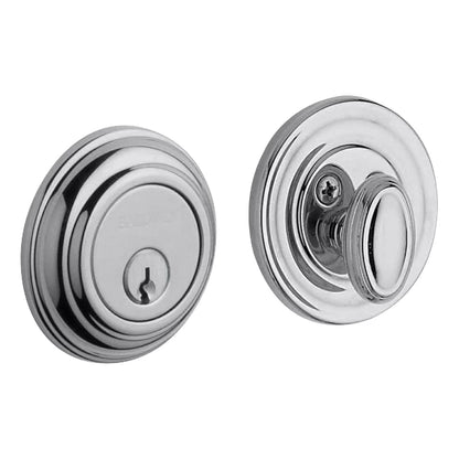 Solid Brass Deadbolt — Key Outside, Thumb Turn Inside