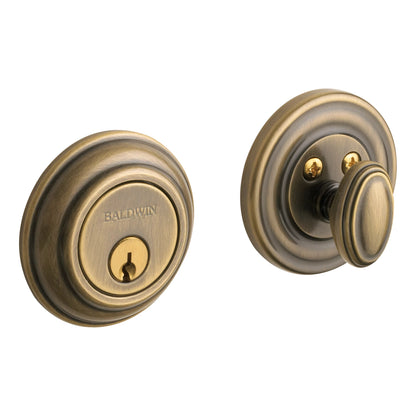 Solid Brass Deadbolt — Key Outside, Thumb Turn Inside