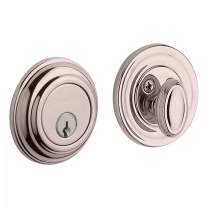 Solid Brass Deadbolt — Key Outside, Thumb Turn Inside
