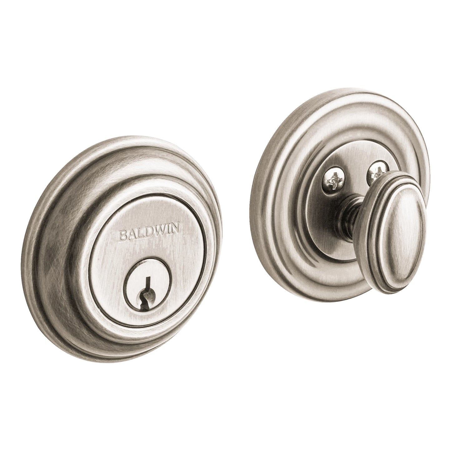 Solid Brass Deadbolt — Key Outside, Thumb Turn Inside