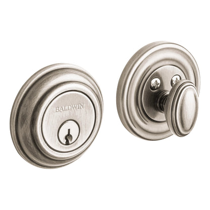 Solid Brass Deadbolt — Key Outside, Thumb Turn Inside