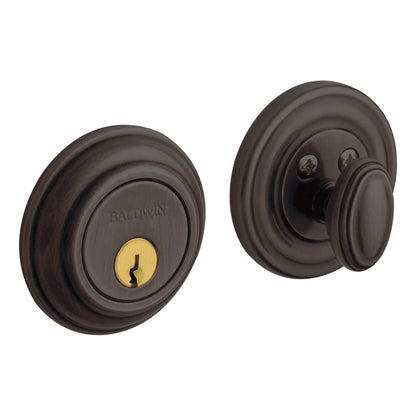 Solid Brass Deadbolt — Key Outside, Thumb Turn Inside