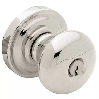Solid Brass Door Knob Set — Keyed
