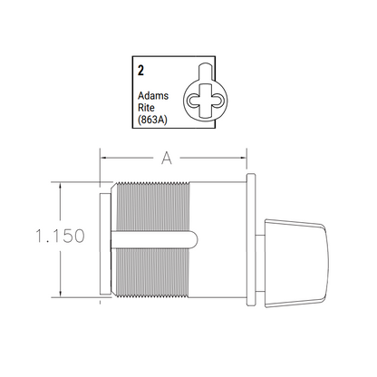 Turnknob Mortise Cylinder